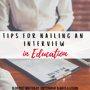 tips for job interviews in education