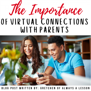 the importance of establishing virtual connections with parents
