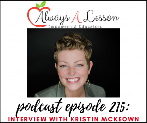 always a lesson podcast with Kristin McKeownm