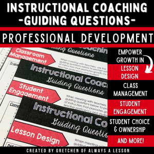 Instructional Coaching: Guiding Questions Template