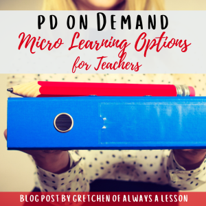 Micro Learning Options for Teachers